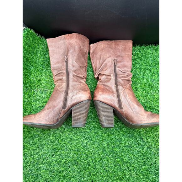 Carlos Santana- Brown- Leather- Heeled Boots-Size 9.5W - Picture 7 of 10